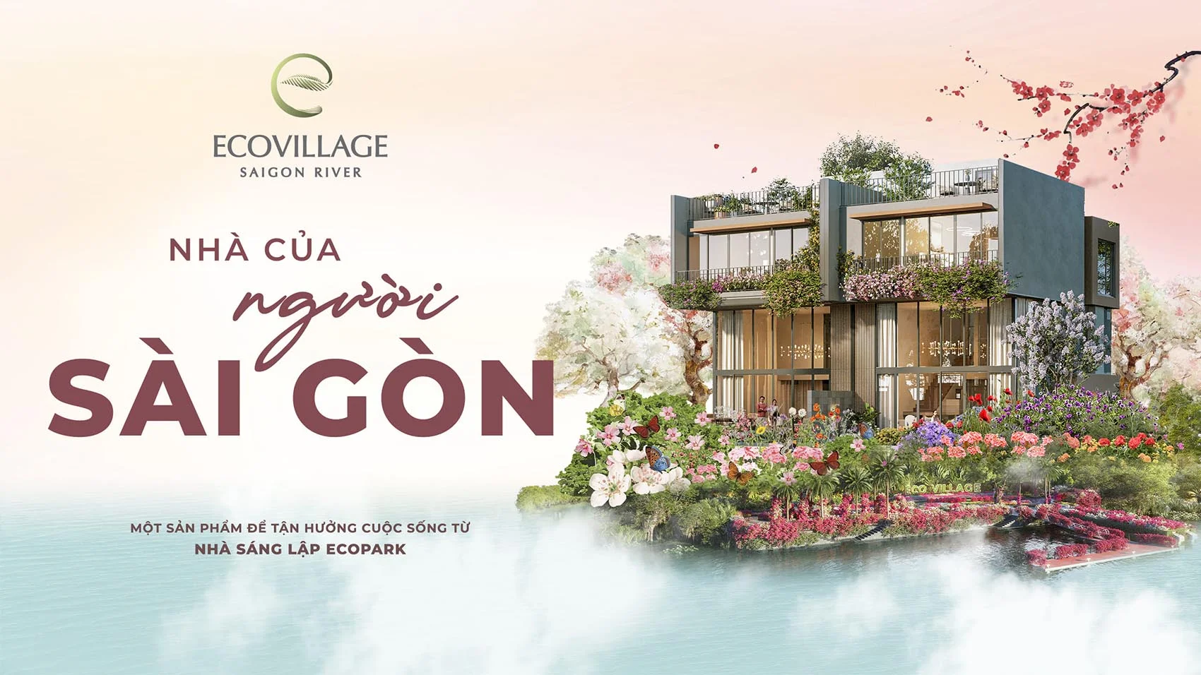 Eco Village Saigon River - ecological landscape and project infrastructure