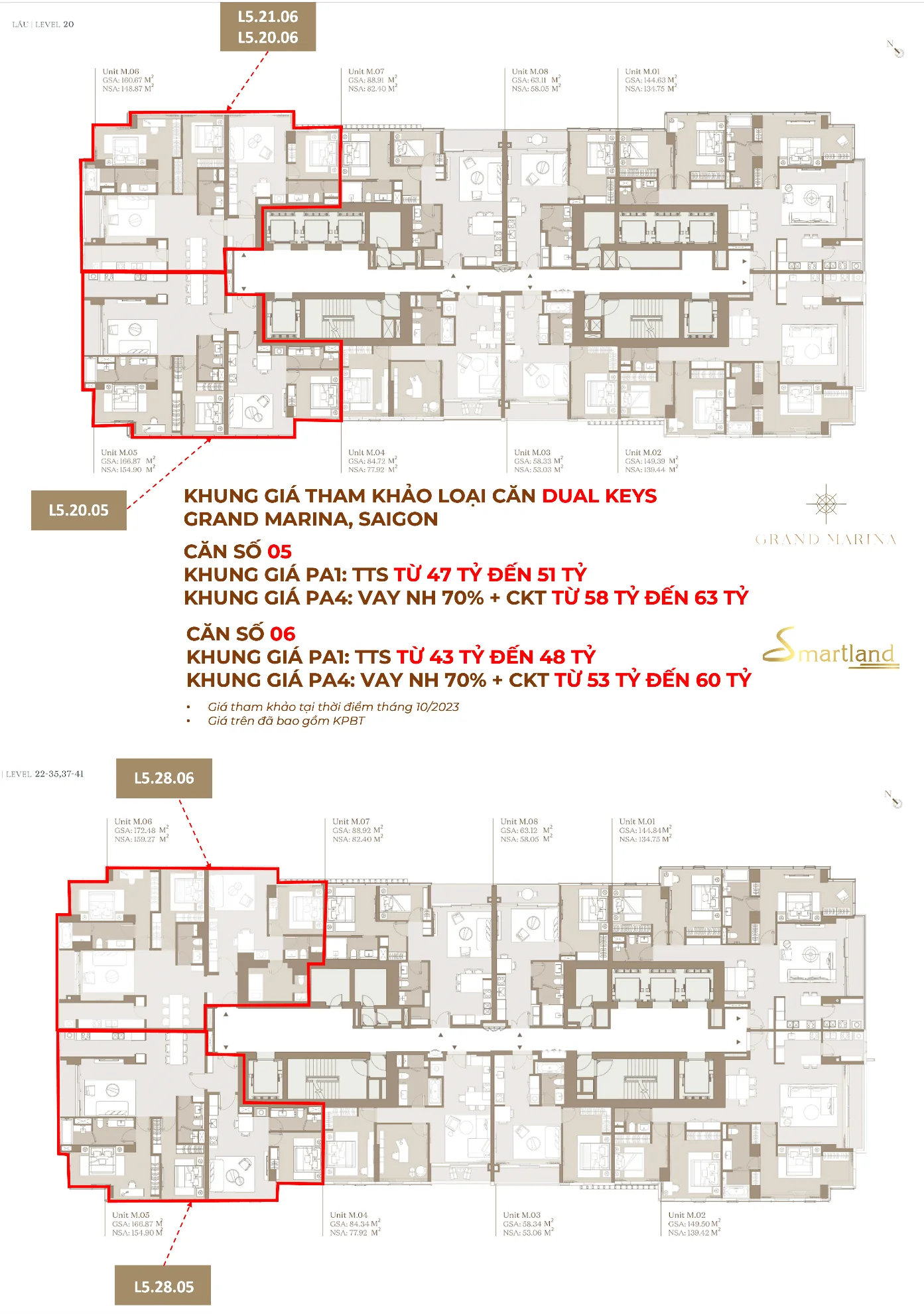 Grand Marina Saigon floor plan and product information