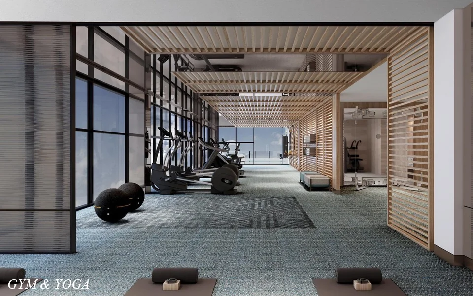 Gym and yoga studio at Grand Marina Saigon