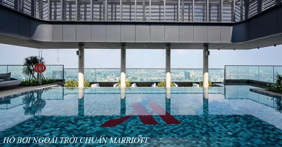 Marriott-standard outdoor pool at Grand Marina Saigon
