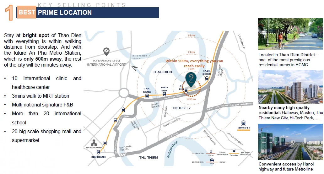 Location map - Q2 Thao Dien, Thao Dien Ward, District 2