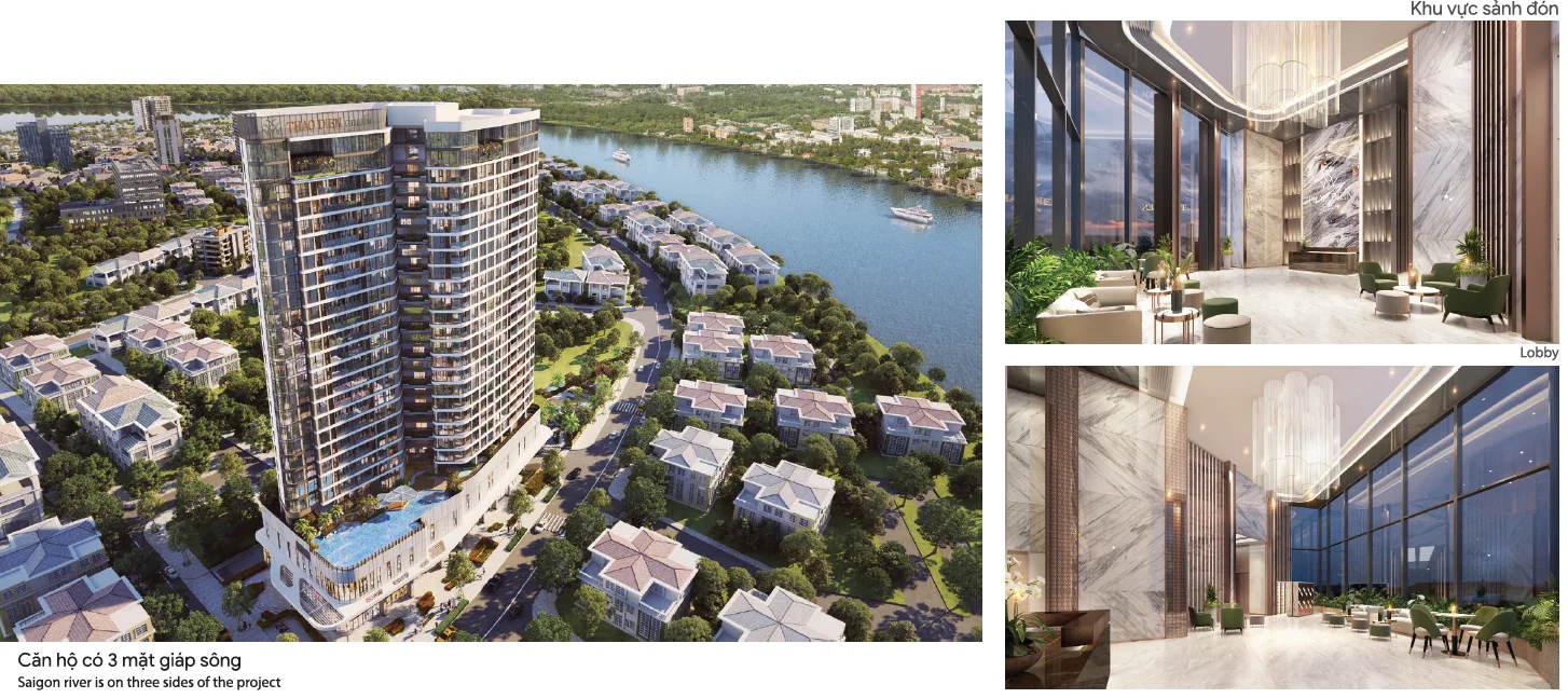 Full building render of Thao Dien Green