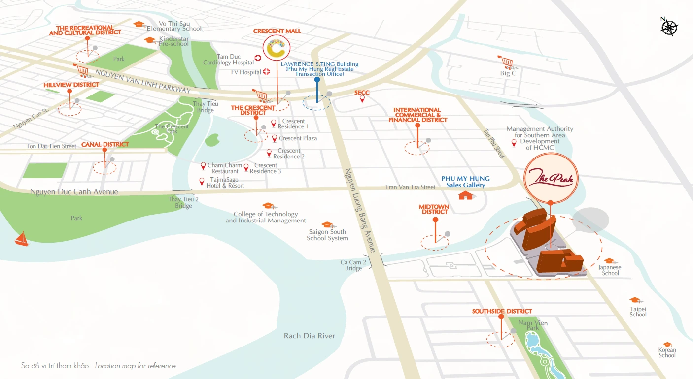 Location map for reference