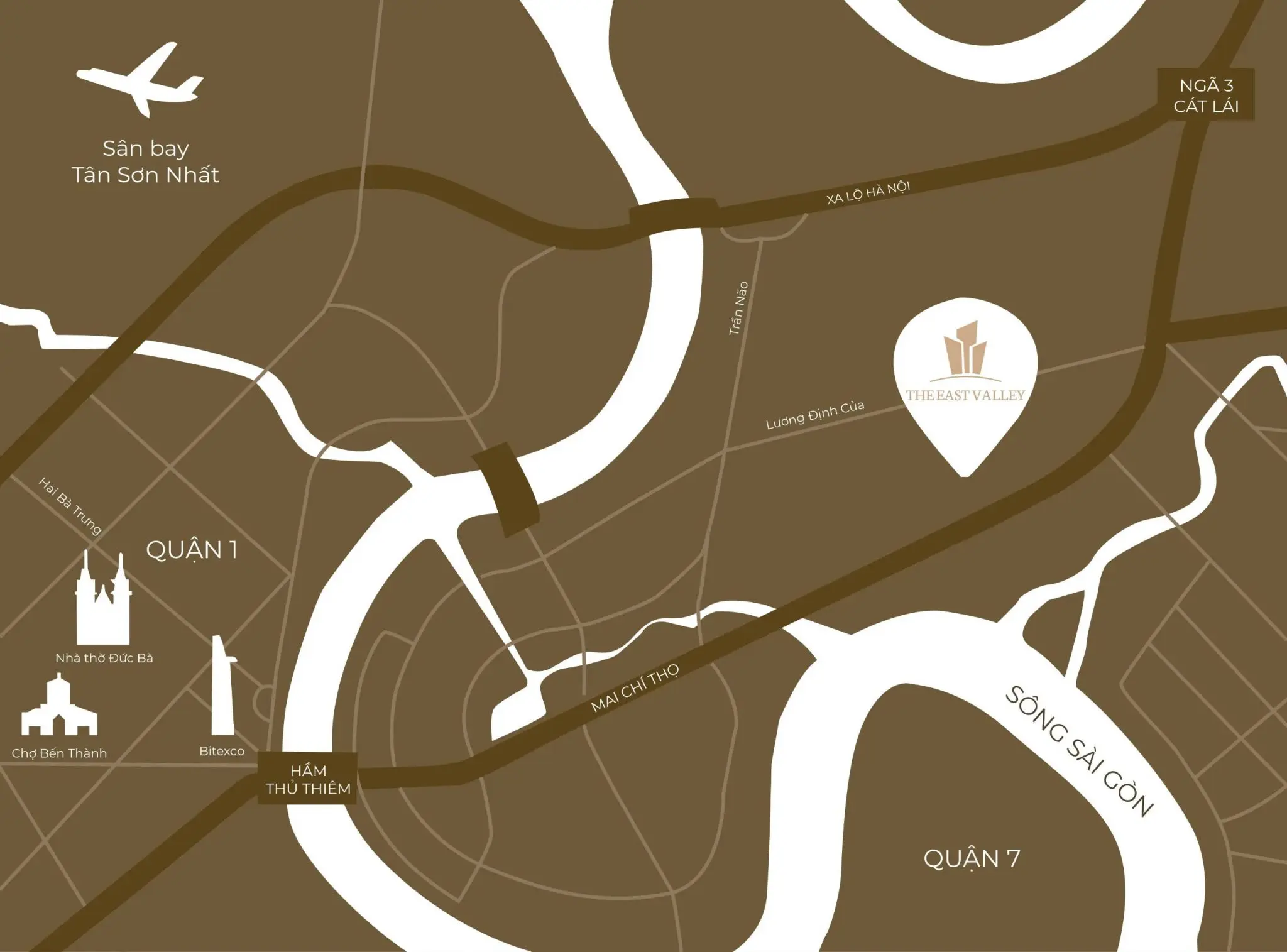 The East Valley vị trí thực tế