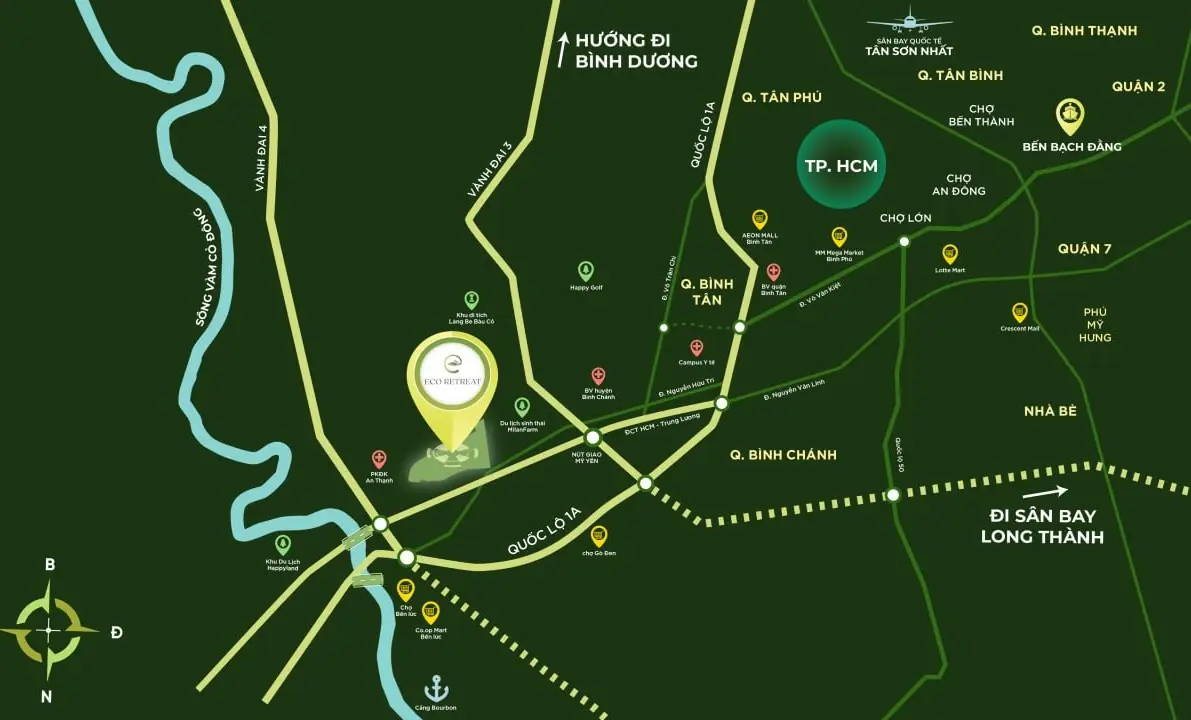 Eco Retreat location map
