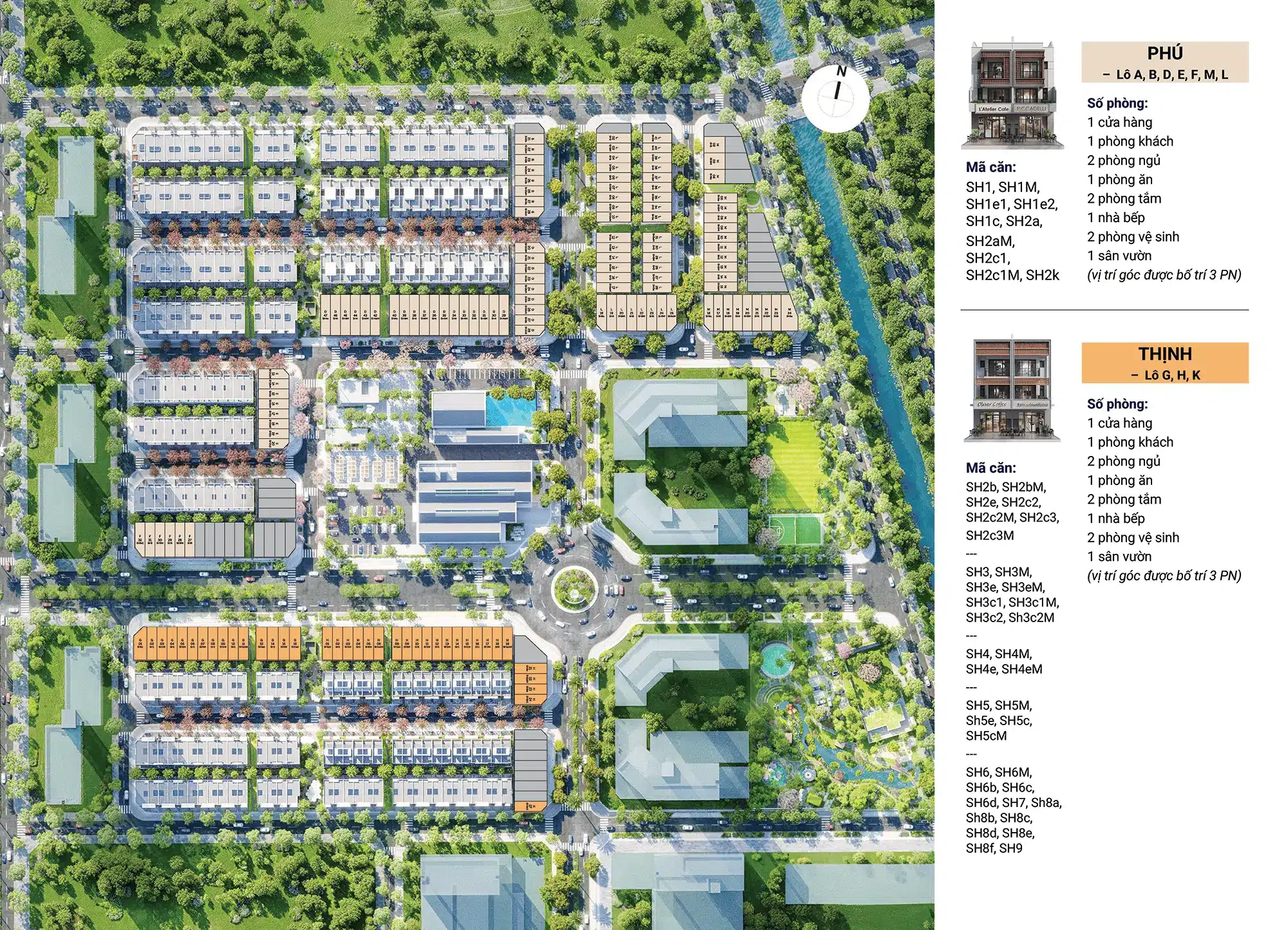 Mặt bằng tiện ích Spring Ville