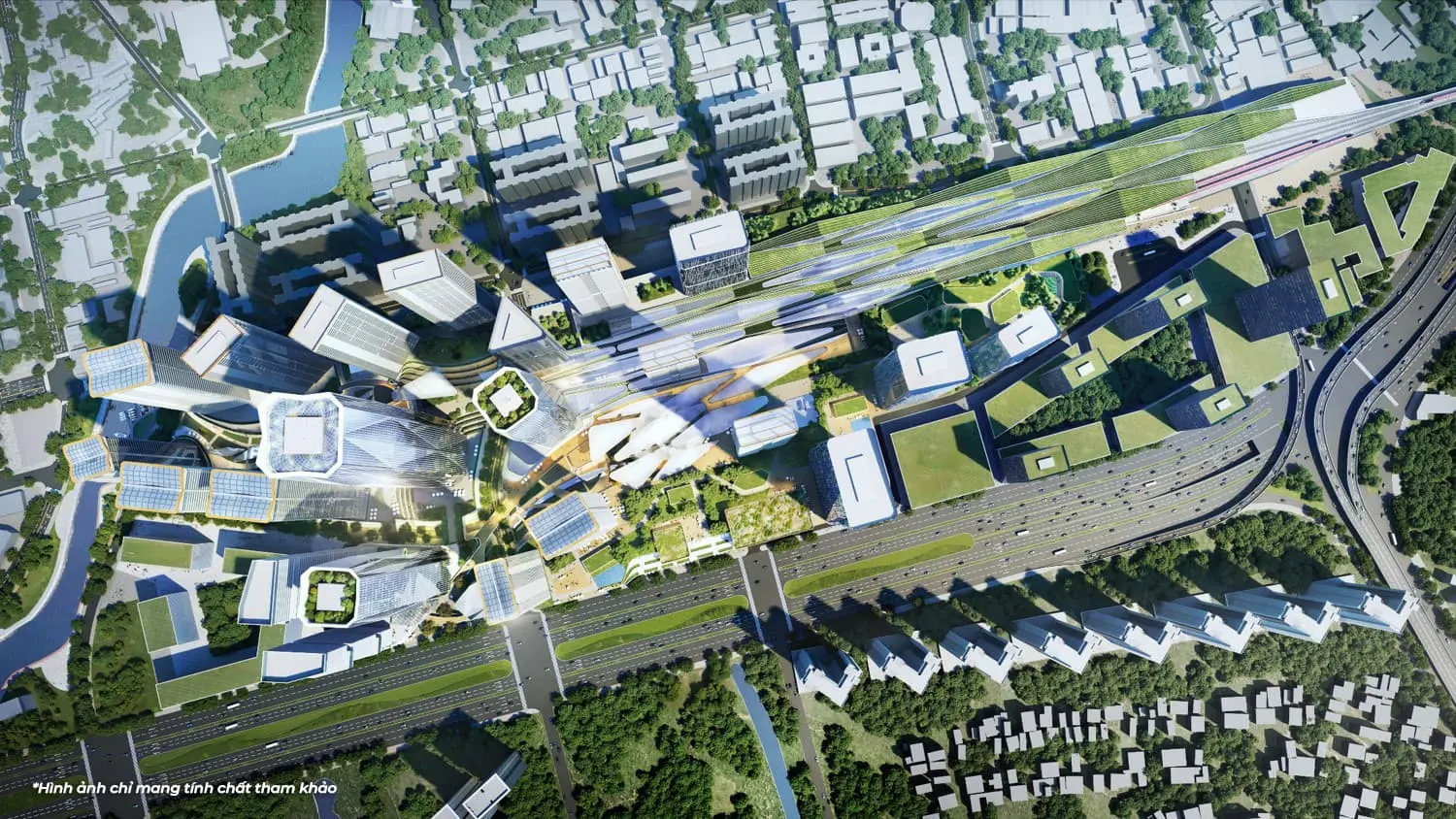 The Metropolis aerial render