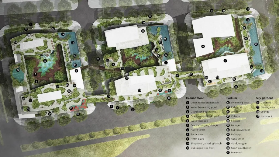 Amenities plan
