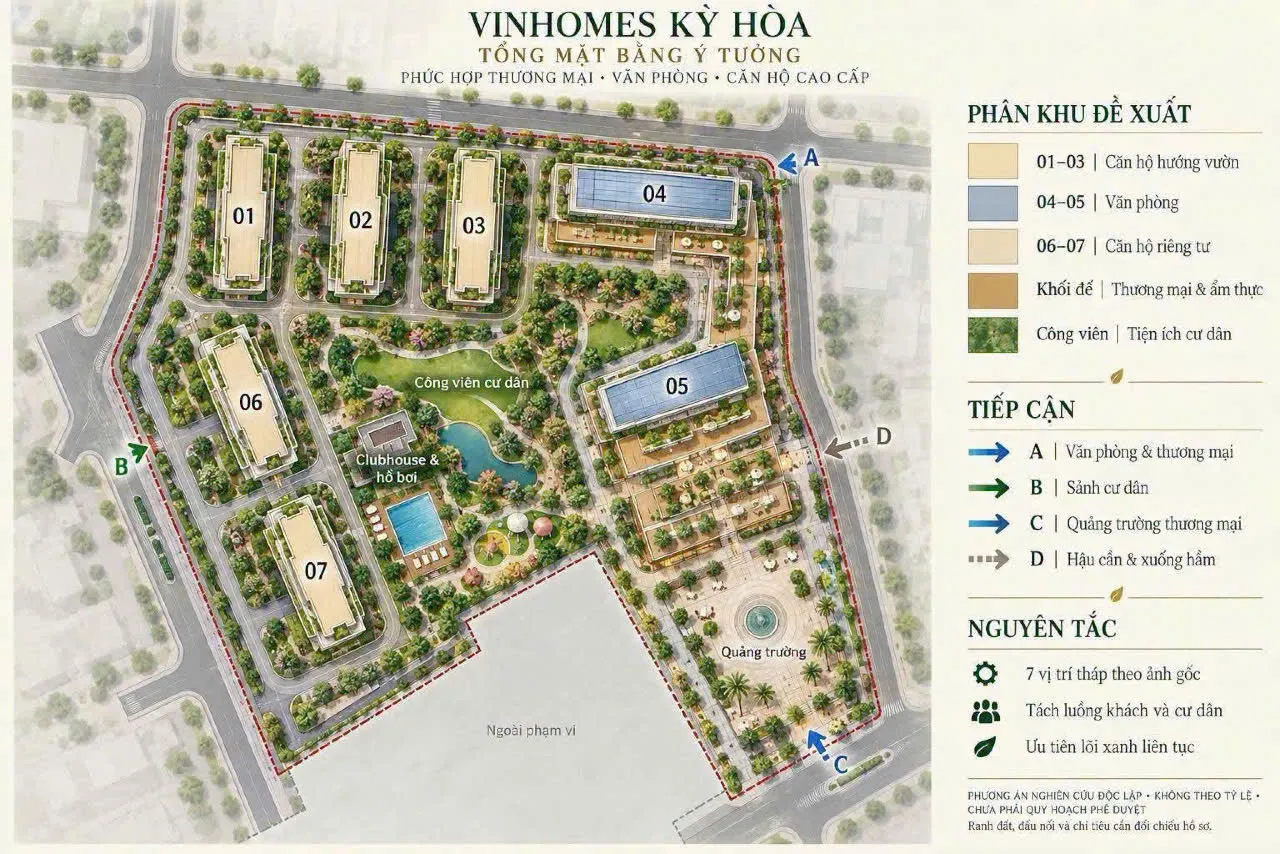 Mặt bằng Vinhomes Kỳ Hòa
