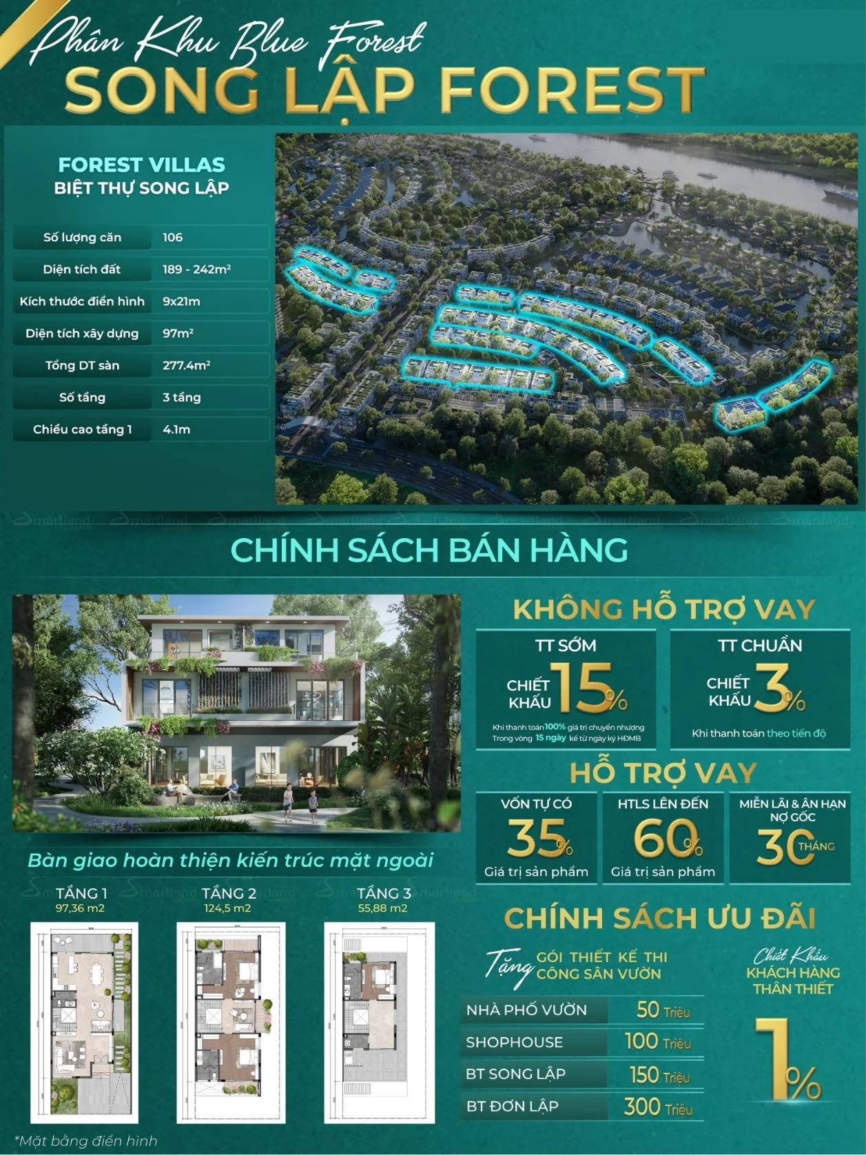 Song Lap Forest Blue Forest - freehold semi-detached villa