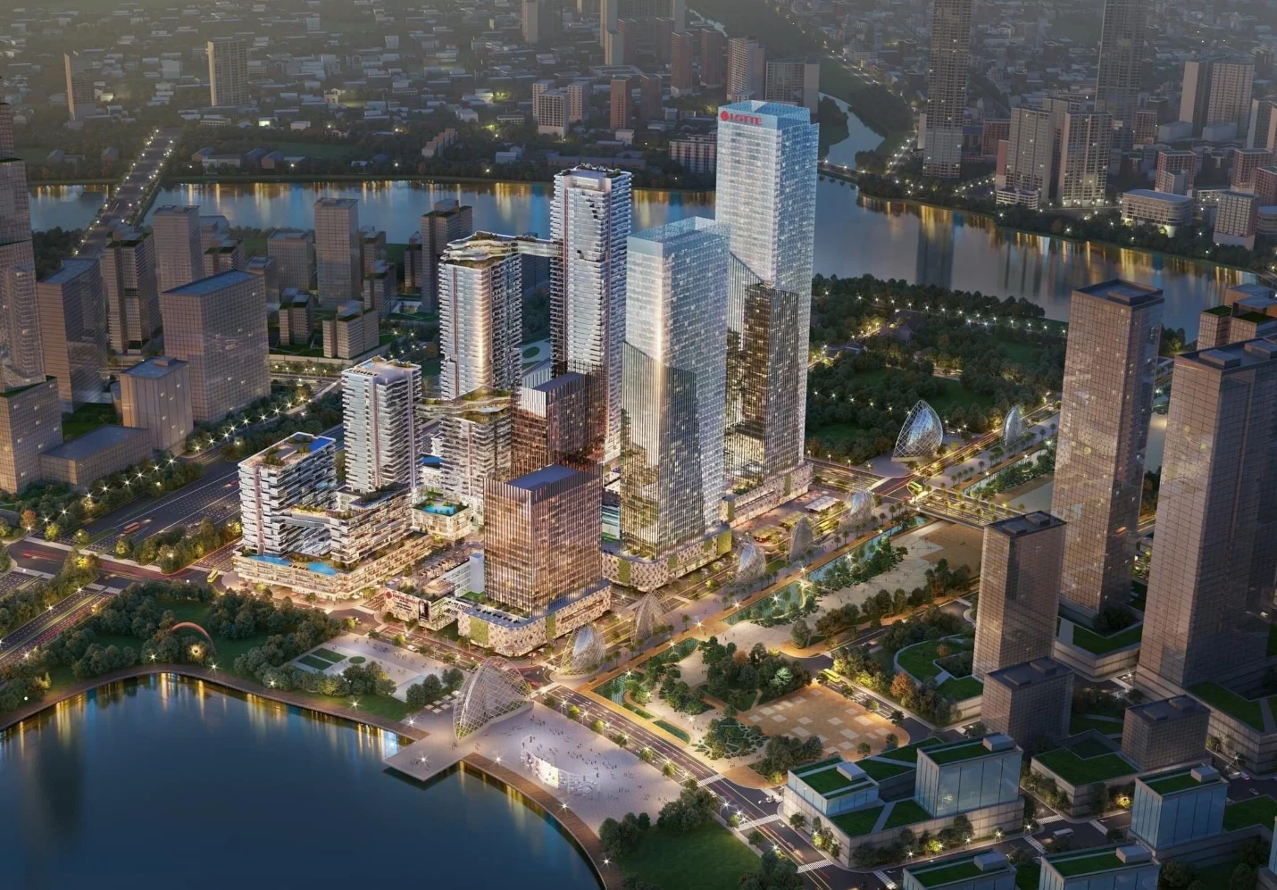 Ceremony photo - Lotte Eco Smart City groundbreaking