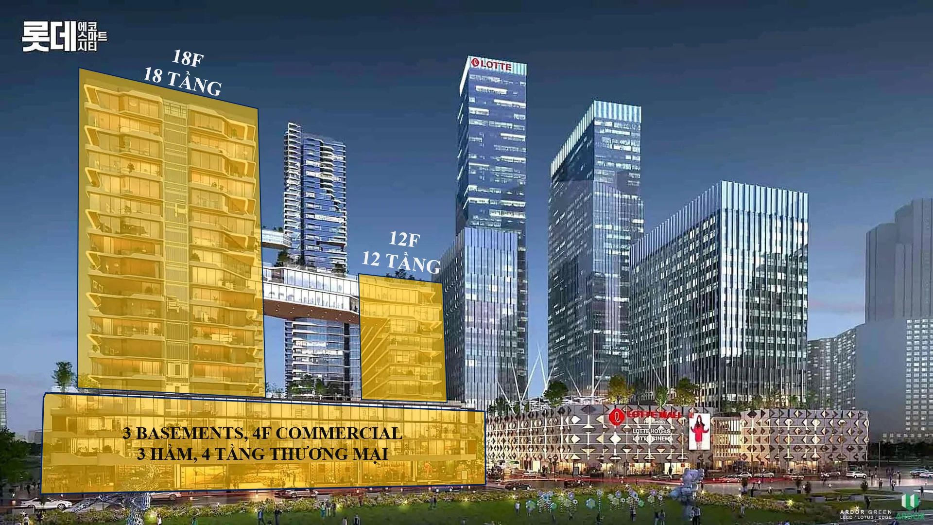 Master plan of Lotte Eco Smart City Thu Thiem