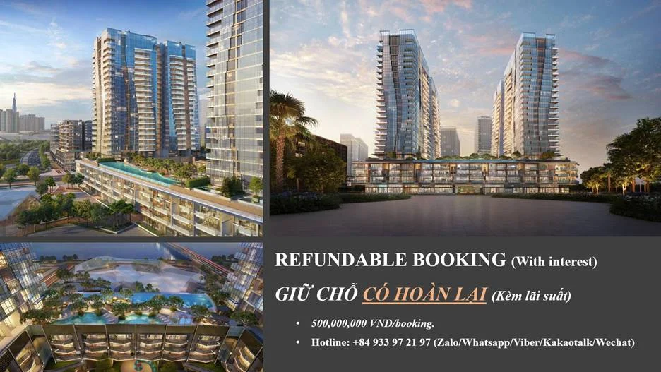 The Opera Residence sales-opening visual with refundable booking note