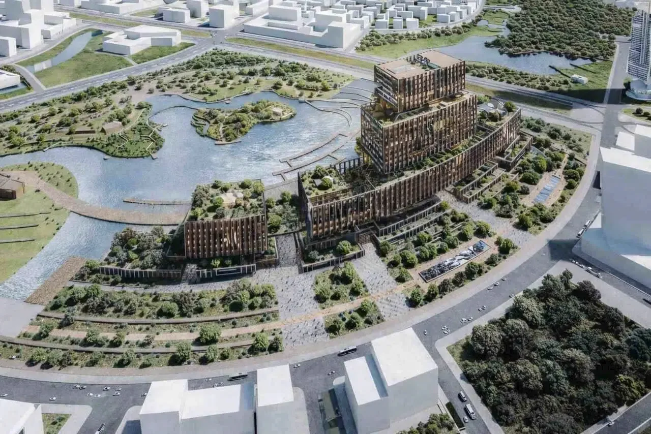 Render of the Thu Thiem Administrative Center